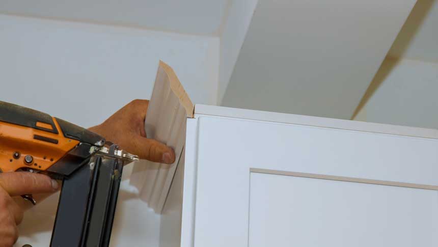 nailing with brad nailer