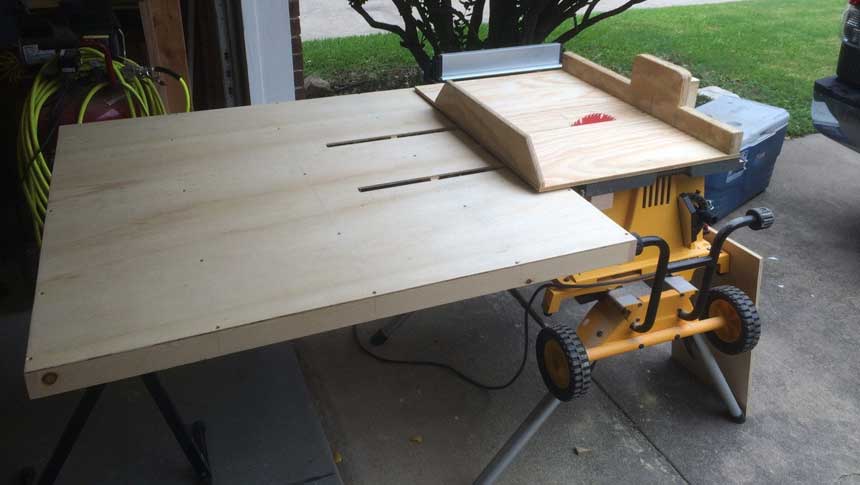 DIY with table saw stand DIY